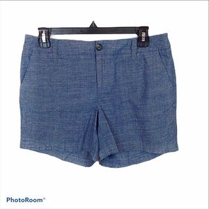 Merona pocketed chino front zip belt loop shorts